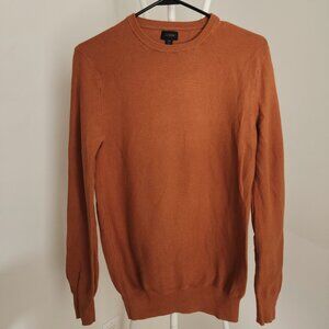 J. Crew cotton crewneck sweater in garter stitch XS